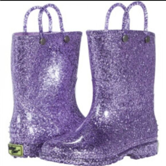 BRAND NEW CHIEF KIDS GIRL'S GLITTER PVC BOOT (Toddler/Little Kid) - Picture 14 of 16
